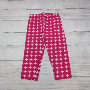 6 Hanna Andersson Pink Dot Capri Leggings